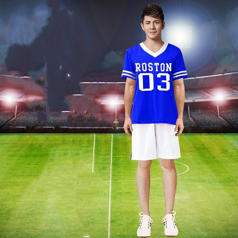 Blue cuffs plus shorts